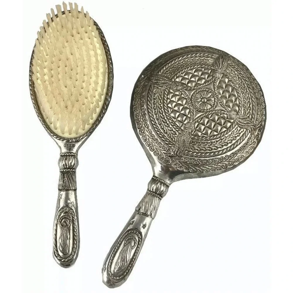 Vintage GSA Godinger Mirror & Brush Set